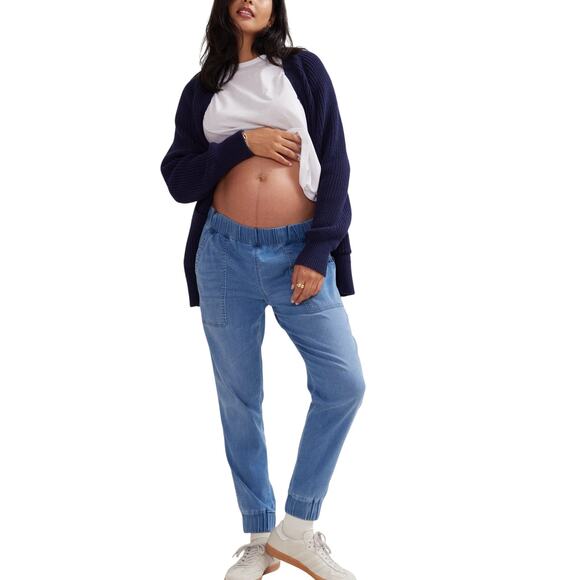Hatch 'The Easy' Blue Lyocell Denim Jogger Size 2 - Picture 1 of 4